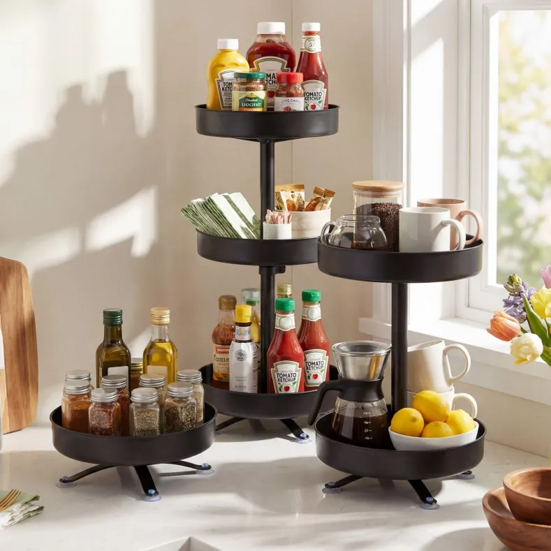 Kitchen Rotating Storage Rack