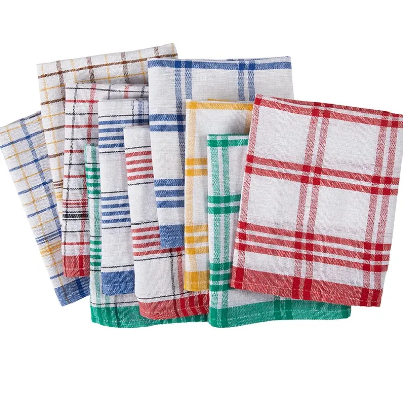 Kitchen Towels Assorted Colors and Patterns Set of 10