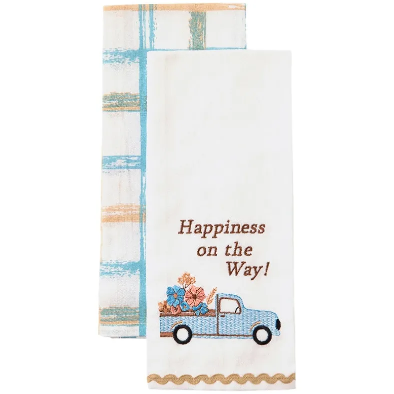 Kitchen Towels Spring Floral Set of 2