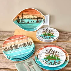 Lake Life Dinnerware Set or Serving Platter