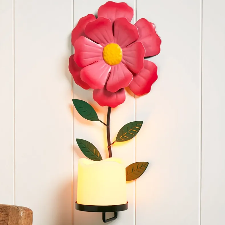 LED Candle Sconce Flower