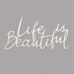 Life is Beautiful Wood Plaque