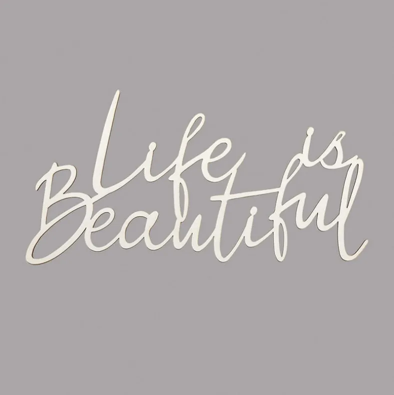 Life is Beautiful Wood Plaque