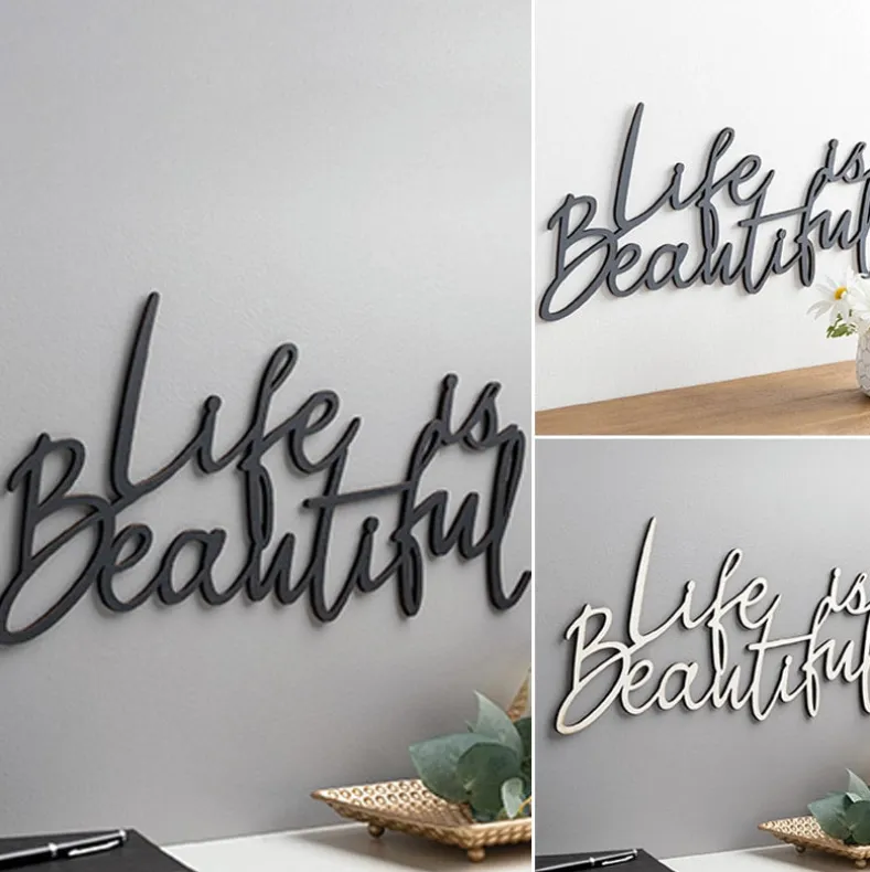 Life is Beautiful Wood Plaque