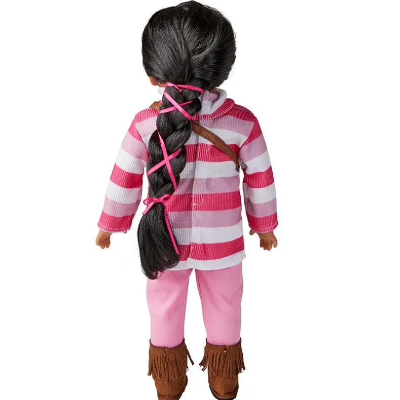 Life-Like Girl Doll With Casual Outfit, 18"