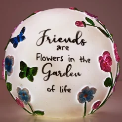 Lighted Ball Décor With Sentiment - Dream Big or Sunshine