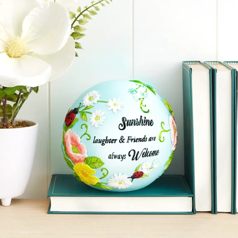 Lighted Ball Décor With Sentiment - Dream Big or Sunshine