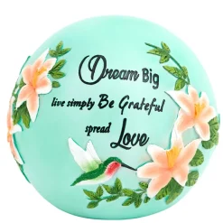 Lighted Ball Décor With Sentiment - Dream Big or Sunshine