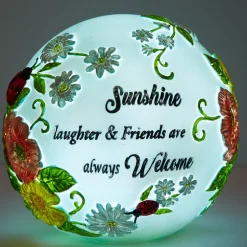 Lighted Ball Décor With Sentiment - Dream Big or Sunshine