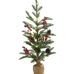 Lighted Country Pencil Pine Tree 24