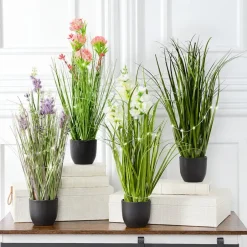 Lighted Flower Indoor Potted Plant