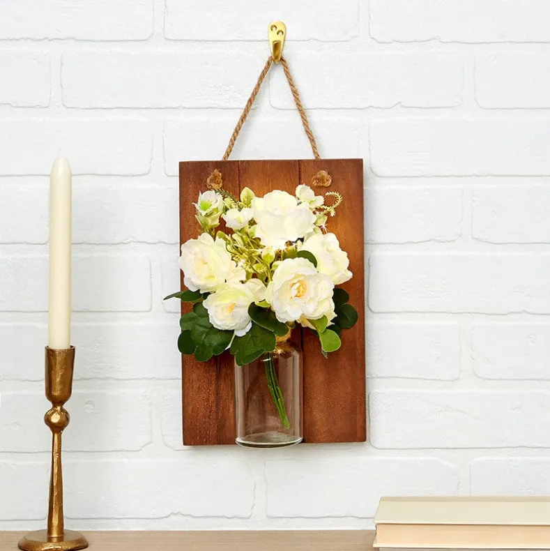 Lighted Flower Wall Sconce - Hydrangea, Sunflower, or White