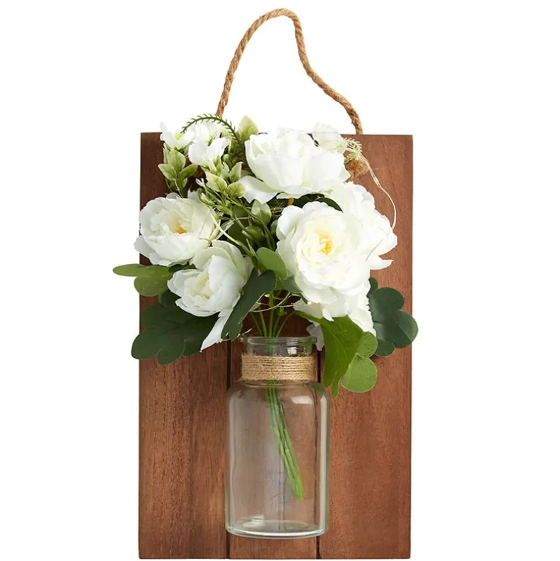 Lighted Flower Wall Sconce - Hydrangea, Sunflower, or White