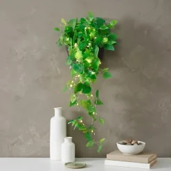 Lighted Wall Hanging Flower Cascade - Cottagecore