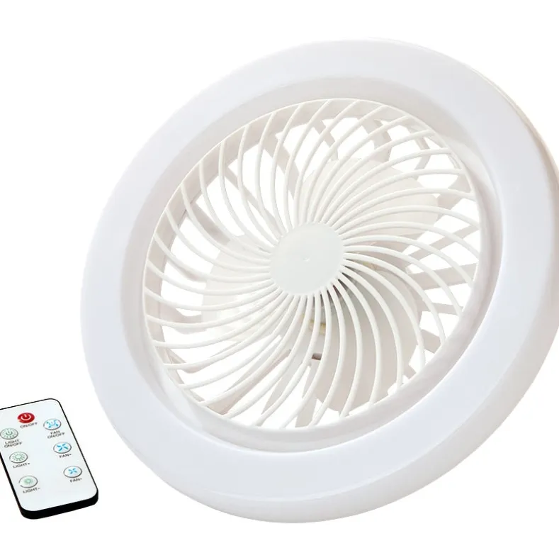 Light Socket Ceiling Fan With LED Light And Remote For Indoor Use