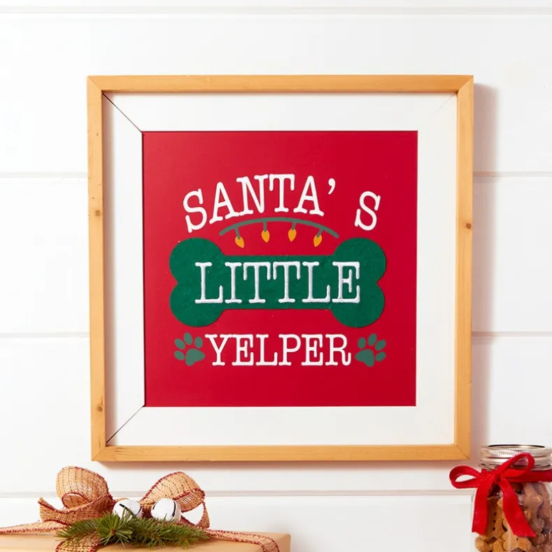 Little Yelper Christmas Wall Art