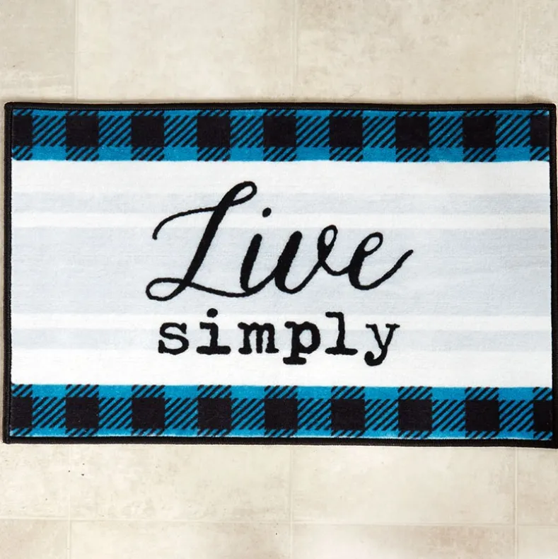 Live Simply Bathroom Rug