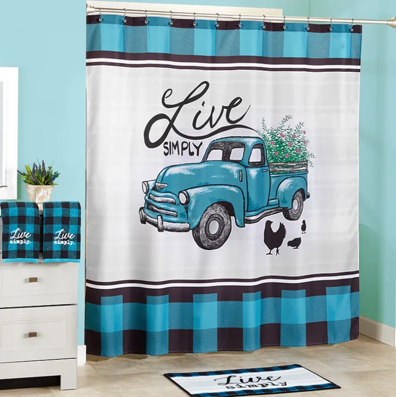 Live Simply Bathroom Rug