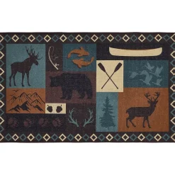 Lodge Washable Area Rug, Accent Rug or Runner Rug