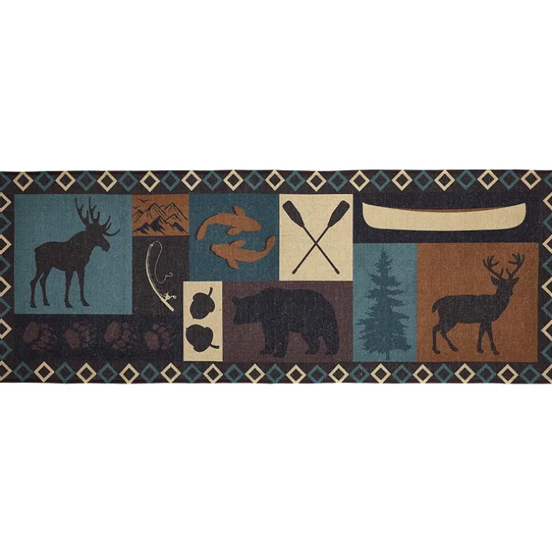 Lodge Washable Area Rug, Accent Rug or Runner Rug