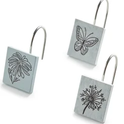 Love Is Bathroom Valance or Shower Hooks Set of 12