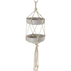 Macrame Bird Feeder and Waterer