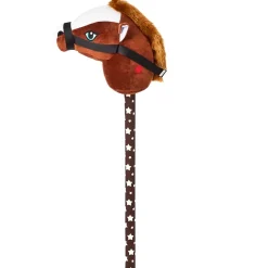 Magic Sounds Plush Animal Head Riding Stick - Interactive Pretend Play Toy