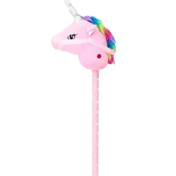 Magic Sounds Plush Animal Head Riding Stick - Interactive Pretend Play Toy