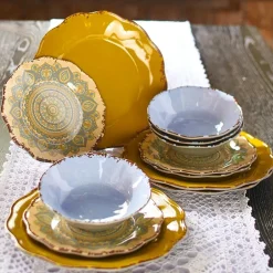 Mandala Melamine 12-Pc. Dinnerware Set