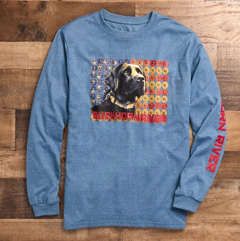 Men's Buckhorn River Americana Long Sleeve Graphic T-Shirt
