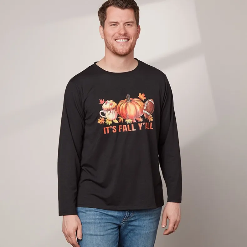 Men's Fall Long Sleeve T-Shirt