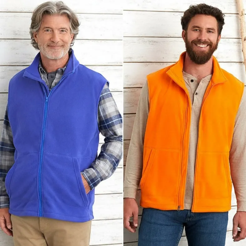 Men's Fleece Zip-Up Vest
