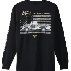 Men's Ford Car Long Sleeve Graphic T-Shirt