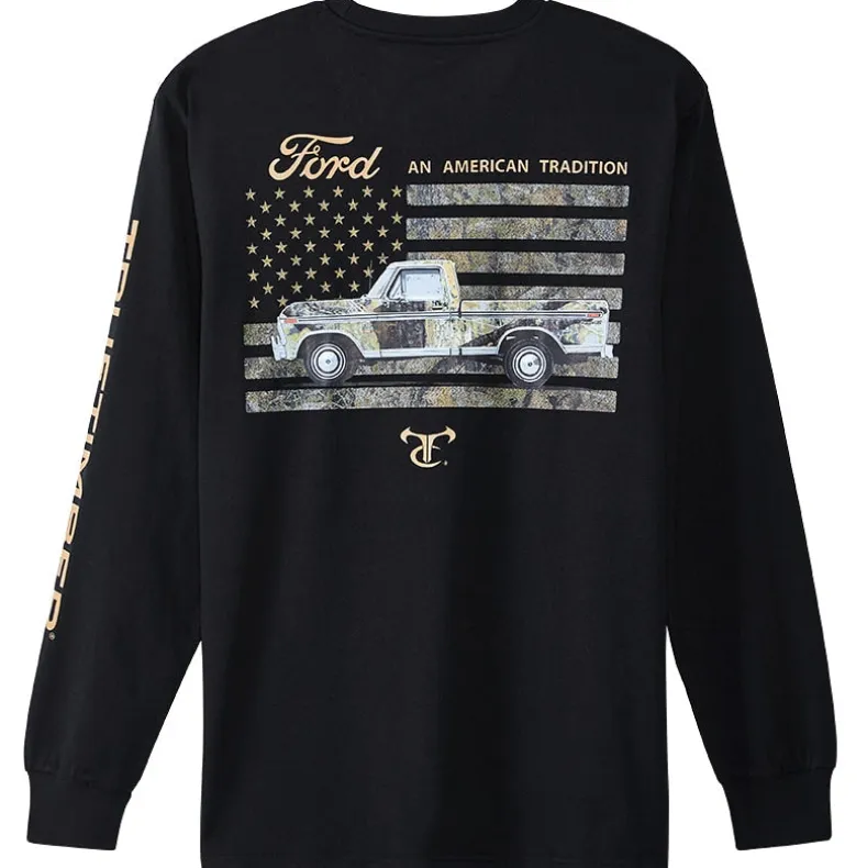 Men's Ford Car Long Sleeve Graphic T-Shirt