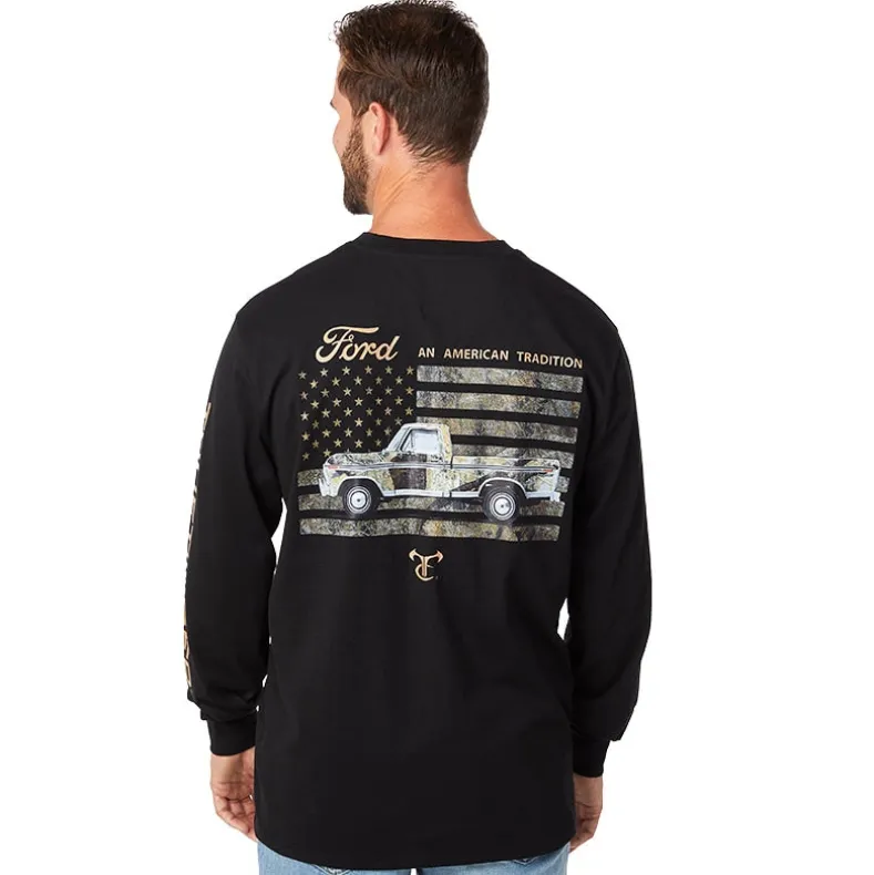 Men's Ford Car Long Sleeve Graphic T-Shirt