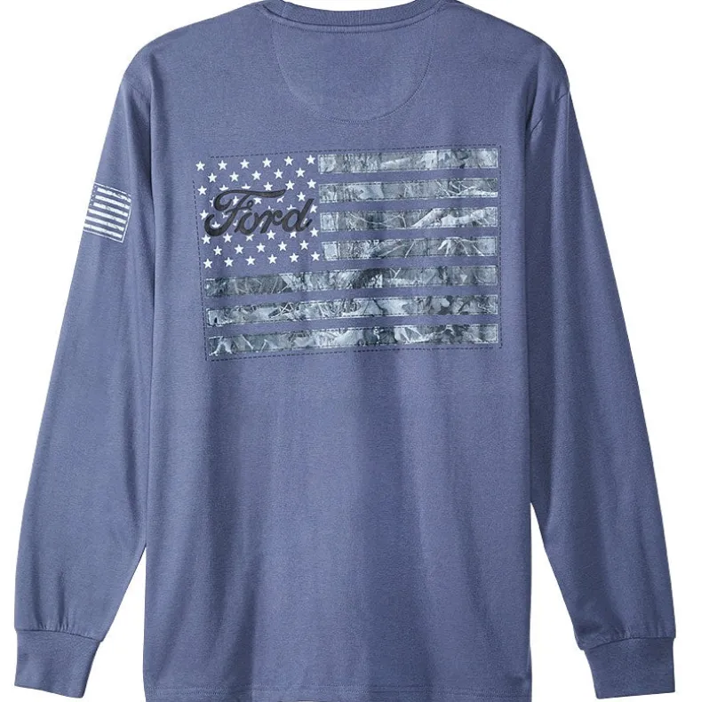 Men's Ford Car Long Sleeve Graphic T-Shirt