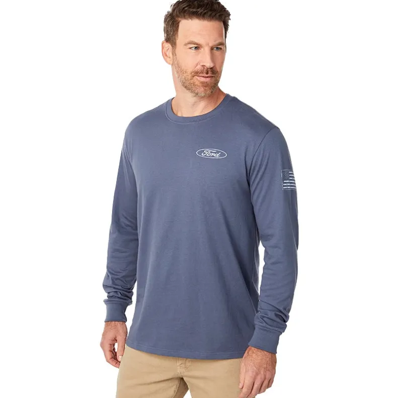 Men's Ford Car Long Sleeve Graphic T-Shirt