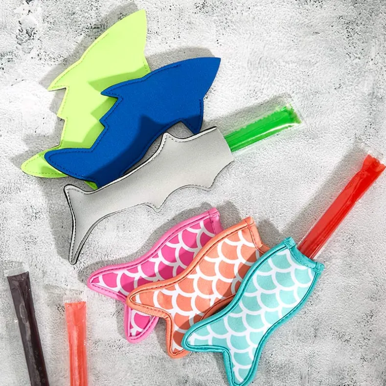 Mermaid Tail or Shark Frozen Treat Holders Set of 3