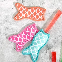 Mermaid Tail or Shark Frozen Treat Holders Set of 3