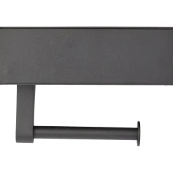 Metal Bathroom Toilet Paper and Wipe Holder - Adhesive or Wall Mount