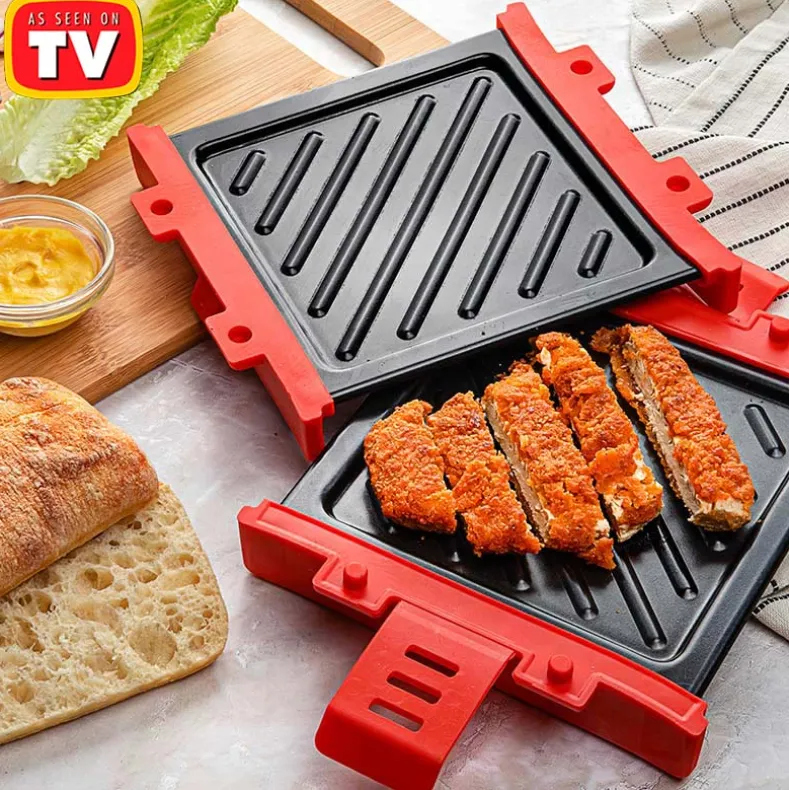 Microwave Grill - Quick, Gourmet Meals with Perfect Grill Lines