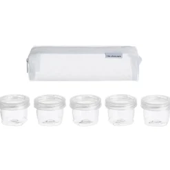 Mini Plastic Seasoning and Spice Jar Set with Carrier Bag