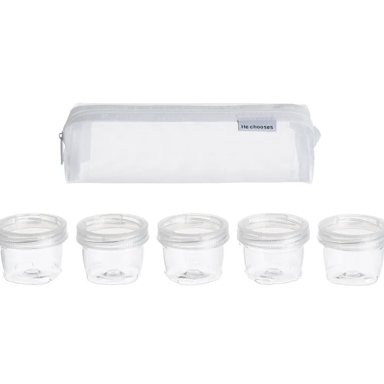 Mini Plastic Seasoning and Spice Jar Set with Carrier Bag