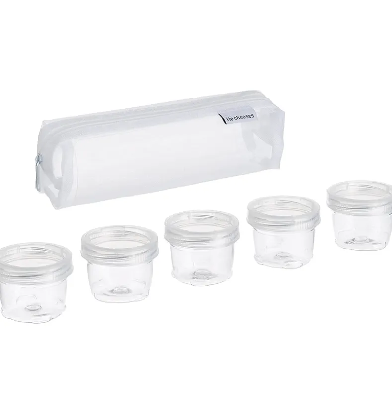 Mini Plastic Seasoning and Spice Jar Set with Carrier Bag