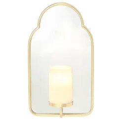 Mirror Wall Sconce With LED Candle
