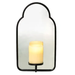 Mirror Wall Sconce With LED Candle