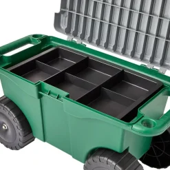 Mobile Garden Cart with Tool Storage and Tray