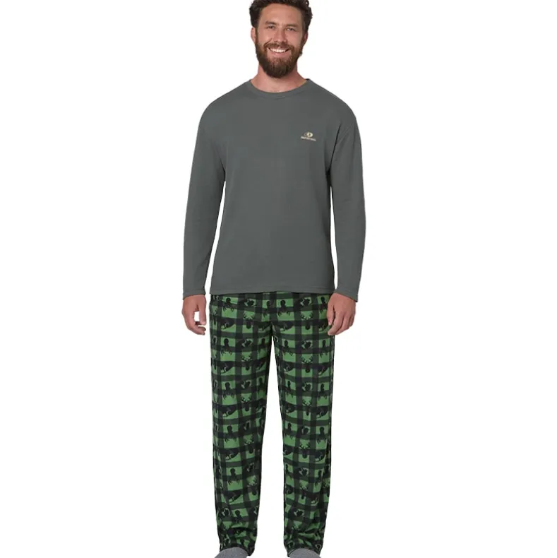 Mossy Oak Men's Fleece Pants and Thermal Top
