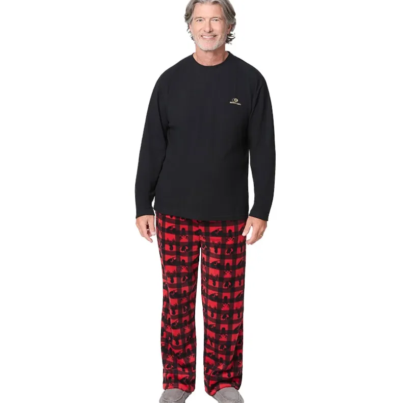 Mossy Oak Men's Fleece Pants and Thermal Top