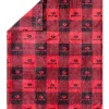 Mossy Oak Red Buffalo Logo 50" x 60" Fleece Plush Throw